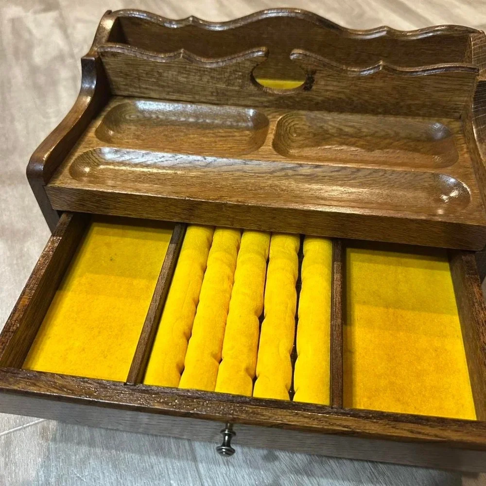 Mid-Century Modern wooden men's valet